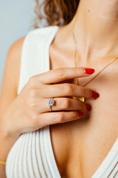 Δαχτυλίδι TROULIS Aurora Halo 