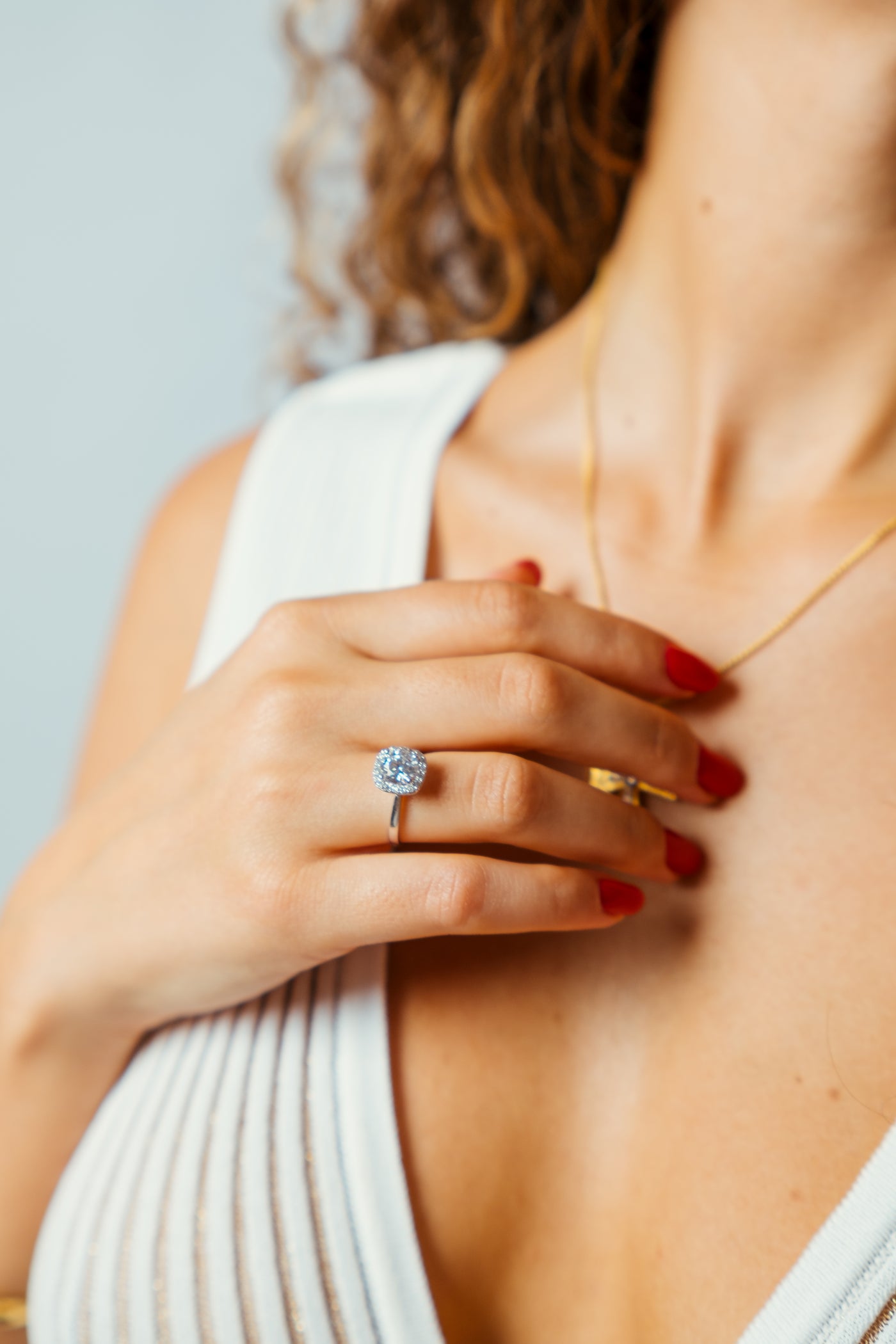 Δαχτυλίδι TROULIS Aurora Halo 